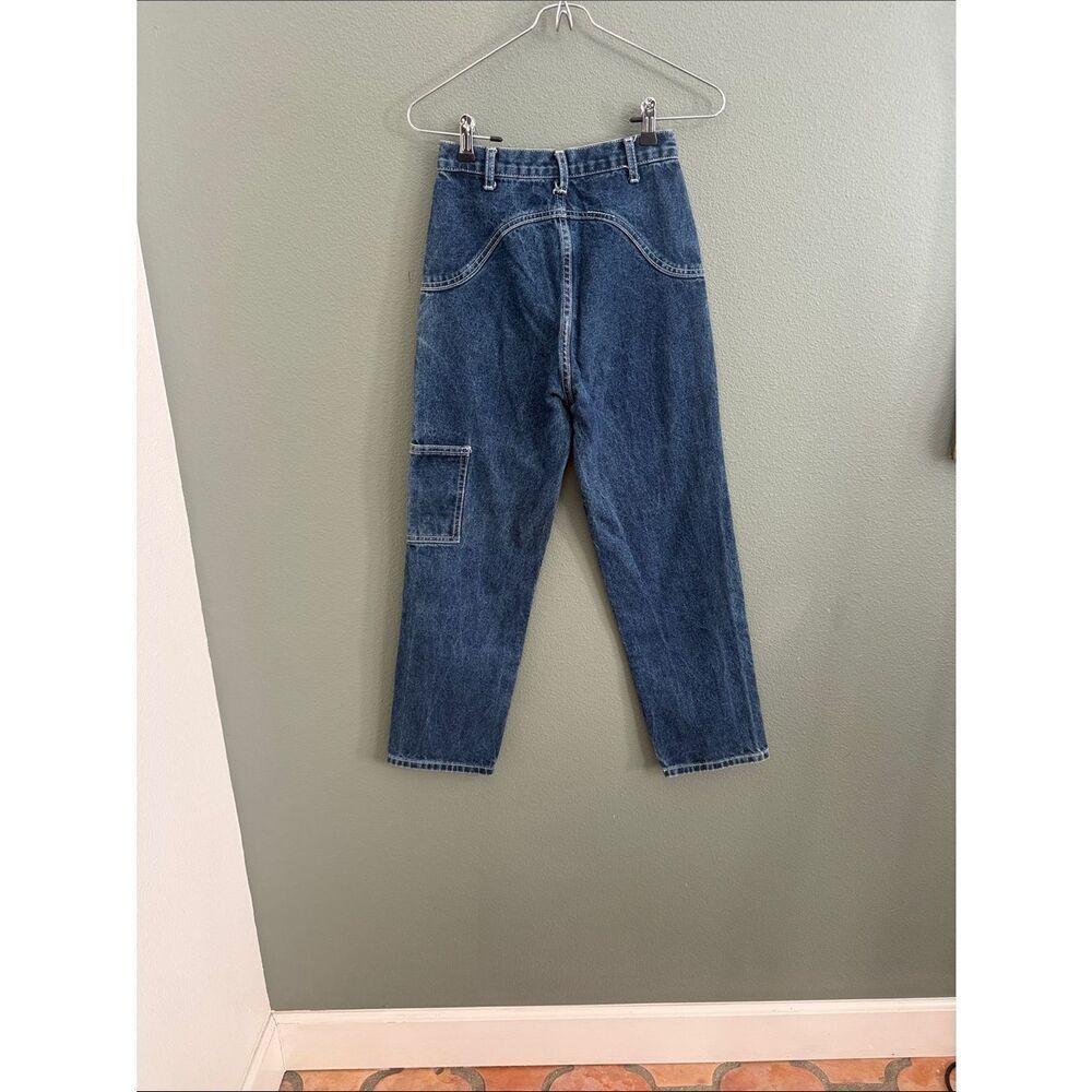 J. Galt Shanghai Women Dark Wash Carpenter Jeans Utility Pants Size S